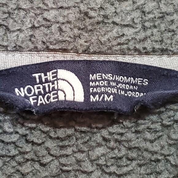 The North Face Heather Gray Full Zip Fleece Lined Sweater Jacket Medium - Picture 5 of 9
